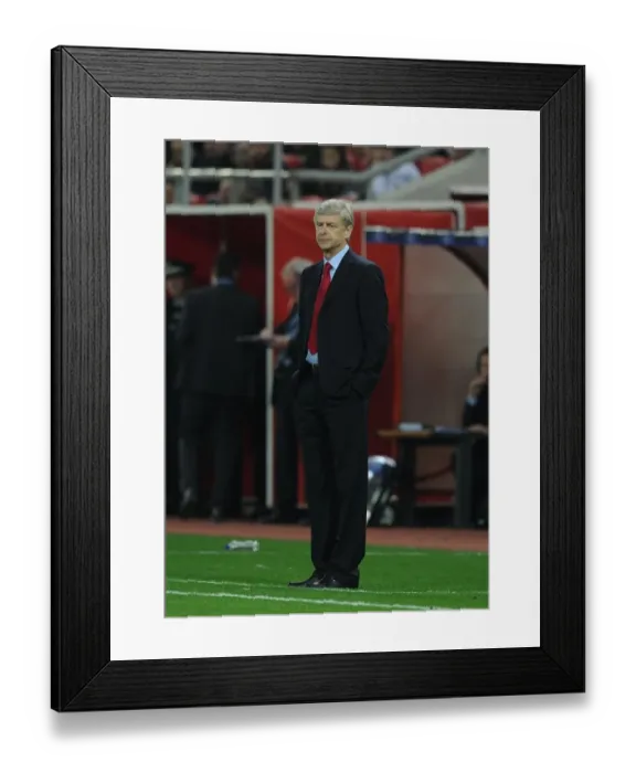 Framed Print : Arsene Wenger Leads Arsenal in UEFA Champions League Clash against Olympiacos (December 2011) Framed Print : Arsene Wenger Leads Arsenal in UEFA Champions League Clash against Olympiacos (December 2011)