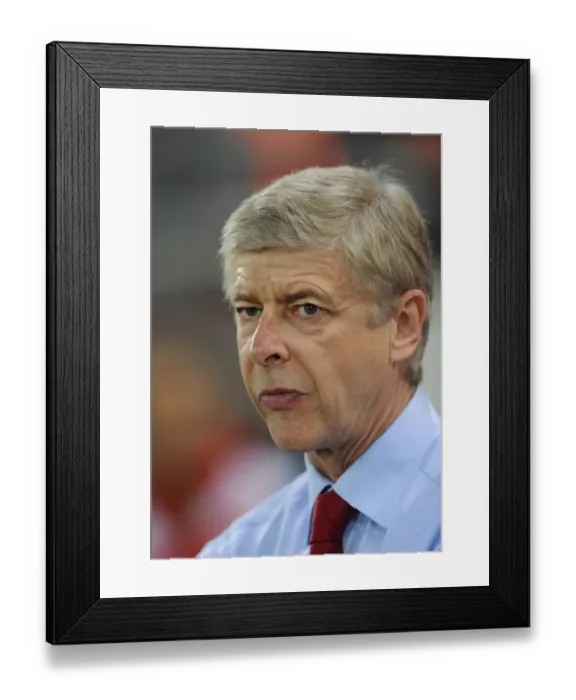 Framed Print : Arsene Wenger: Arsenal Boss Ahead of Olympiacos Clash in Champions League (December 2011)