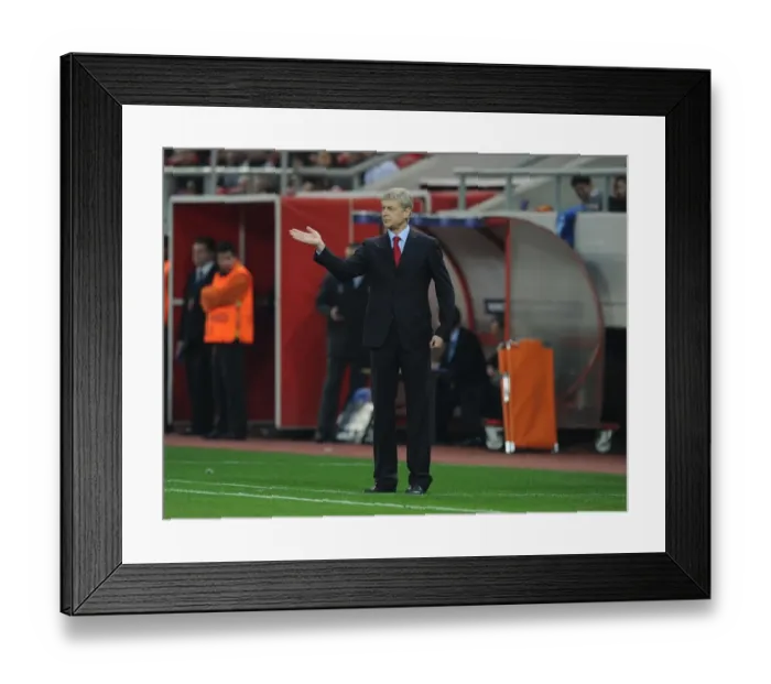 Framed Print : Arsene Wenger Leads Arsenal Against Olympiacos in UEFA Champions League (December 2011) Framed Print : Arsene Wenger Leads Arsenal Against Olympiacos in UEFA Champions League (December 2011)