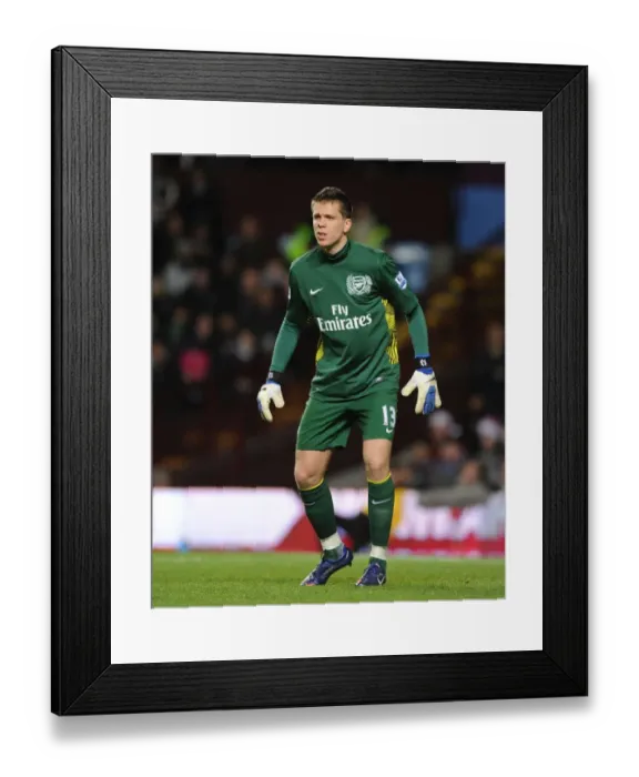 Framed Print : Wojciech Szczesny: Focused at the Villa Park Battle (Aston Villa vs Arsenal, 2011-12)