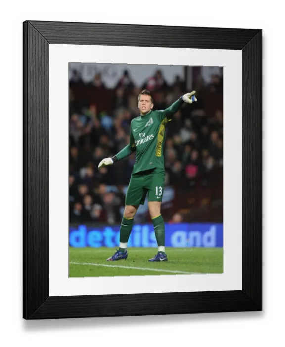 Framed Print : Wojciech Szczesny's Unyielding Guard: Heroic Performance at Aston Villa (2011-12) Framed Print : Wojciech Szczesny's Unyielding Guard: Heroic Performance at Aston Villa (2011-12)