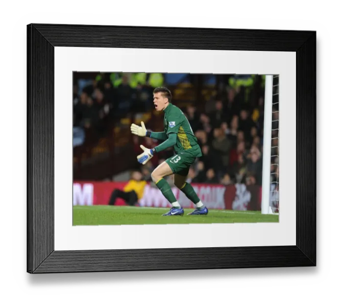 Framed Print : Wojciech Szczesny's Unyielding Guard: Heroic Performance at Aston Villa (2011-12) Framed Print : Wojciech Szczesny's Unyielding Guard: Heroic Performance at Aston Villa (2011-12)