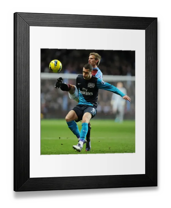 Framed Print : Thomas Vermaelen vs Marc Albrighton: A Battle at Villa Park, Premier League 2011-12 Framed Print : Thomas Vermaelen vs Marc Albrighton: A Battle at Villa Park, Premier League 2011-12