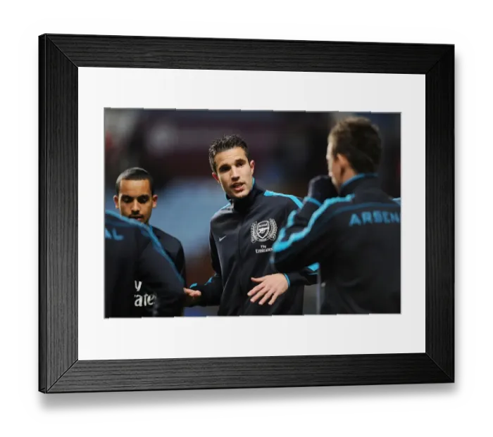 Framed Print : Robin van Persie: Aston Villa vs Arsenal, Premier League 2011-12 Framed Print : Robin van Persie: Aston Villa vs Arsenal, Premier League 2011-12
