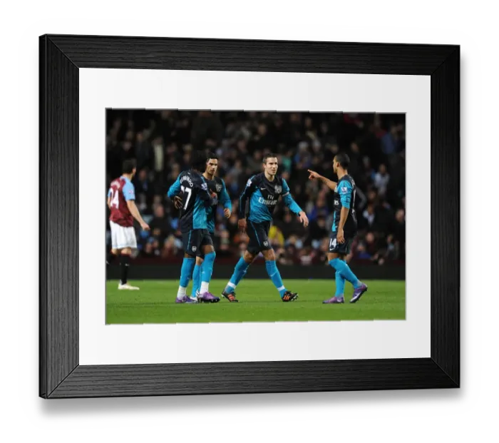 Framed Print : Robin van Persie's Goal: Arsenal's Victory at Aston Villa (2011-12)