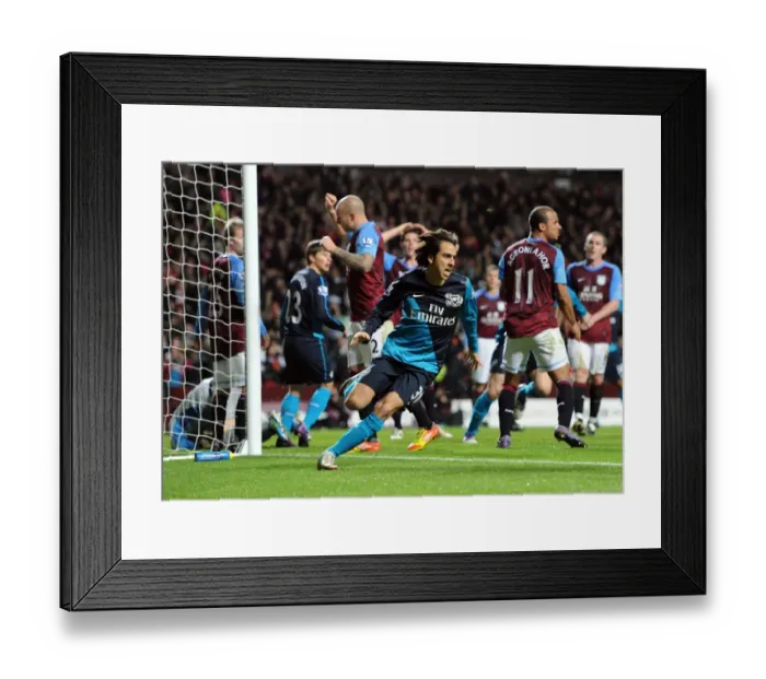 Framed Print : Yossi Benayoun Scores Arsenal's Second Goal Against Aston Villa (2011-12) Framed Print : Yossi Benayoun Scores Arsenal's Second Goal Against Aston Villa (2011-12)