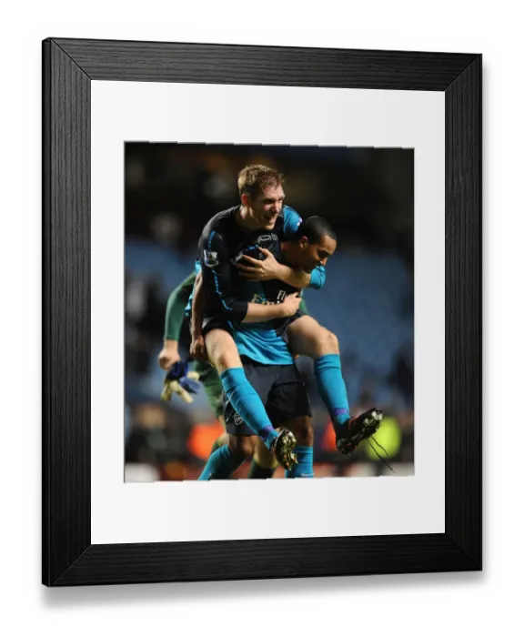 Framed Print : Per Mertesacker and Theo Walcott's Celebration: Arsenal Secure Victory over Aston Villa (2011-12) Framed Print : Per Mertesacker and Theo Walcott's Celebration: Arsenal Secure Victory over Aston Villa (2011-12)