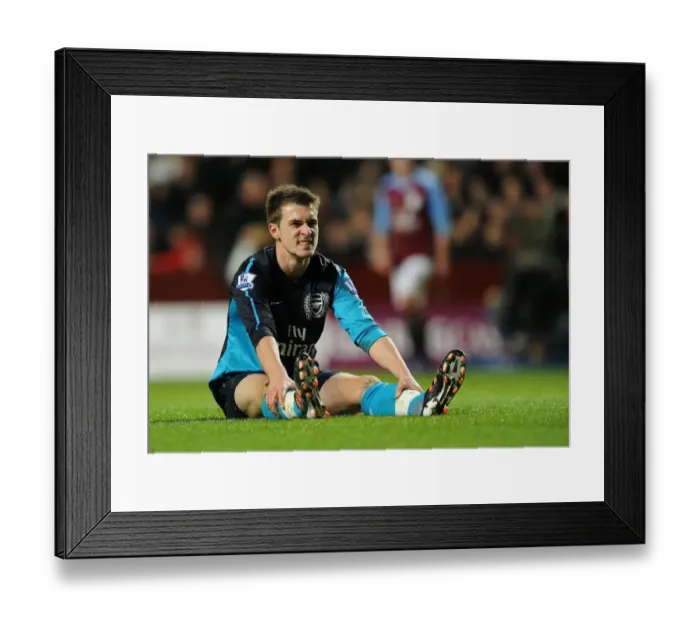 Framed Print : Aaron Ramsey in Action: Arsenal vs. Aston Villa, Premier League 2011-12 Framed Print : Aaron Ramsey in Action: Arsenal vs. Aston Villa, Premier League 2011-12
