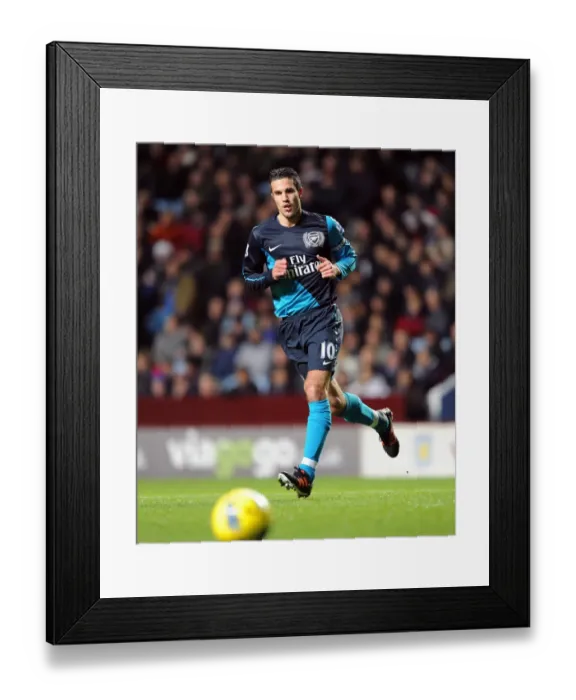 Framed Print : Robin van Persie: In Action for Arsenal Against Aston Villa, Premier League 2011-12 Framed Print : Robin van Persie: In Action for Arsenal Against Aston Villa, Premier League 2011-12