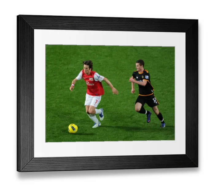 Framed Print : Arsenal's Rosicky Clashes with Forde in 2011-2012 Premier League Showdown Framed Print : Arsenal's Rosicky Clashes with Forde in 2011-2012 Premier League Showdown