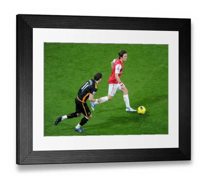 Framed Print : Arsenal's Rosicky Clashes with Wolves Ward in Premier League Showdown (2011-2012) Framed Print : Arsenal's Rosicky Clashes with Wolves Ward in Premier League Showdown (2011-2012)