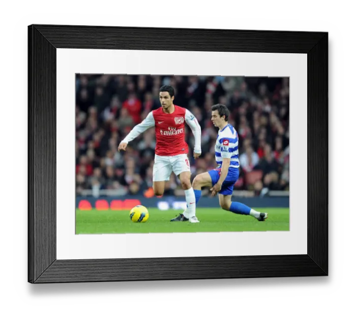 Framed Print : Clash of Midfield Titans: Arteta vs. Barton (Arsenal vs. Queens Park Rangers, 2011-12) Framed Print : Clash of Midfield Titans: Arteta vs. Barton (Arsenal vs. Queens Park Rangers, 2011-12)