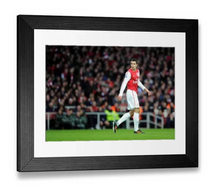 Framed Print : Robin van Persie in Action: Arsenal vs. Queens Park Rangers (2011-12)