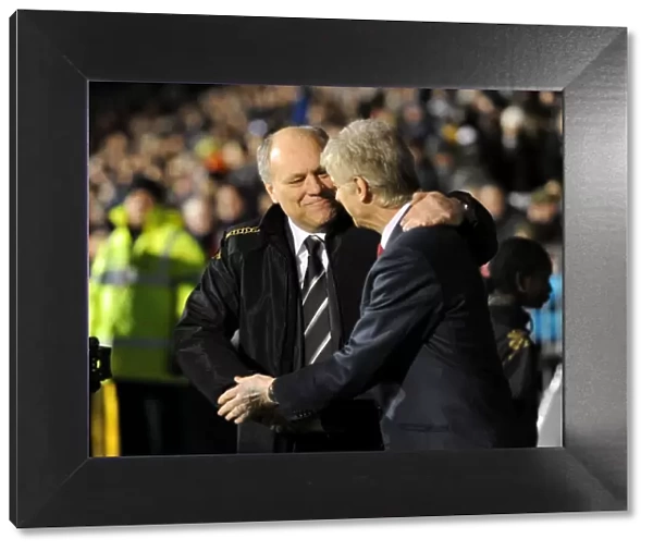 Manager Meeting: Martin Jol and Arsene Wenger Before Fulham vs. Arsenal (2011-12)
