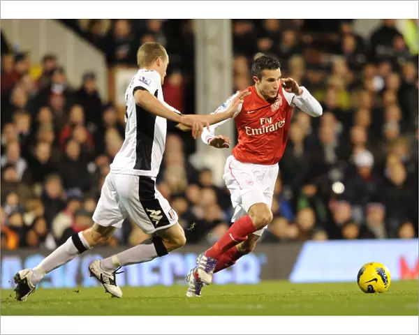 Robin van Persie (Arsenal) Brede Hangeland (Fulham). Fulham 2: 1 Arsenal
