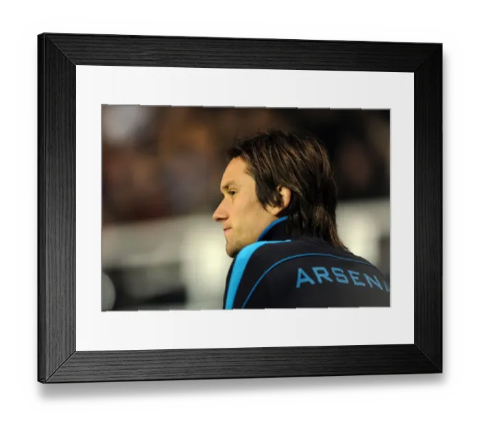Framed Print : Arsenal's Tomas Rosicky Prepares for Fulham Clash (2011-12)