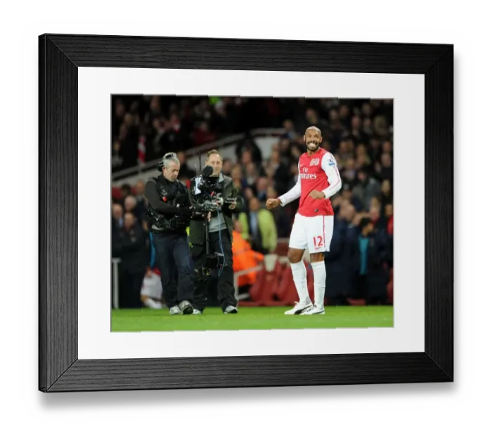 Framed Print : Thierry Henry's FA Cup Triumph: Arsenal's Victory over Leeds United (2011-12)