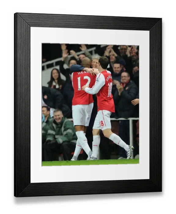 Framed Print : Thierry Henry's Emotional FA Cup Goal: A Special Moment with Arsene Wenger (Arsenal vs Leeds United, 2011-12)