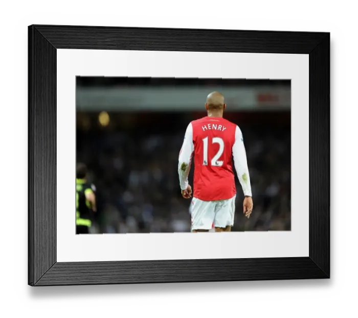 Framed Print : Thierry Henry in Action: Arsenal vs Leeds United, FA Cup 2011-12