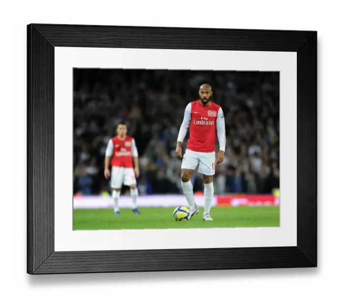 Framed Print : Thierry Henry in Action: Arsenal vs Leeds United, FA Cup 2011-12