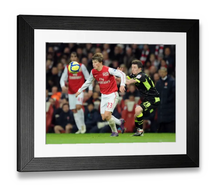 Framed Print : Arsenal vs Leeds United: Andrey Arshavin Battles for the Ball in FA Cup Clash (2011-12) Framed Print : Arsenal vs Leeds United: Andrey Arshavin Battles for the Ball in FA Cup Clash (2011-12)