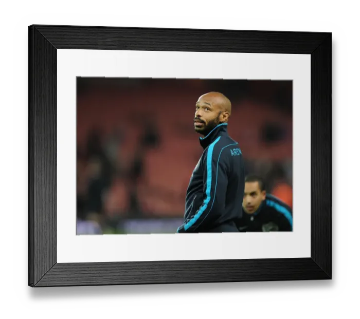 Framed Print : Thierry Henry's Final FA Cup Warm-Up: Arsenal vs. Leeds United (2011-12)