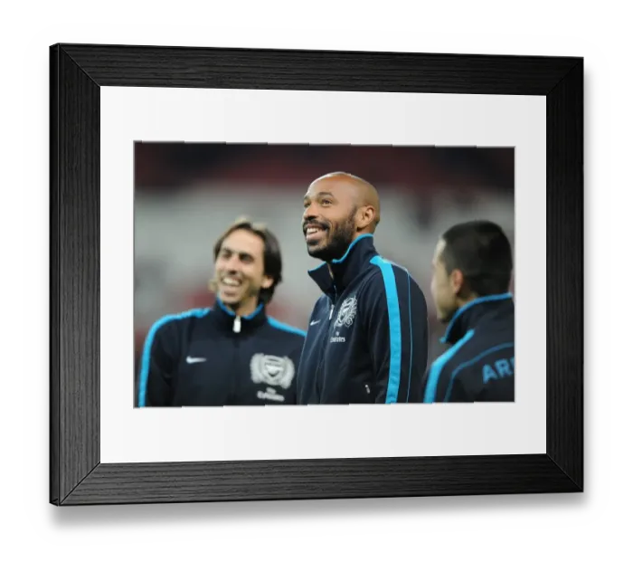 Framed Print : Thierry Henry's Final FA Cup Warm-Up: Arsenal vs Leeds United (2011-12)