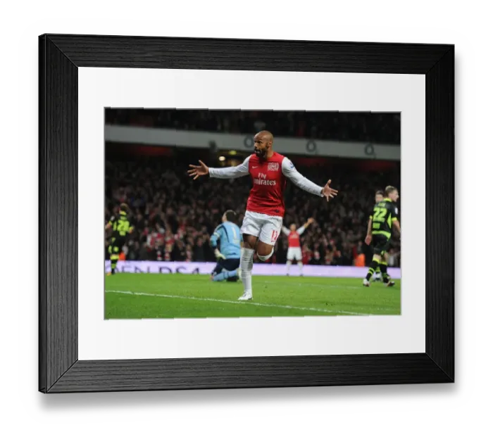Framed Print : Thierry Henry's FA Cup Glory: Arsenal's Triumph over Leeds United (2011-12)