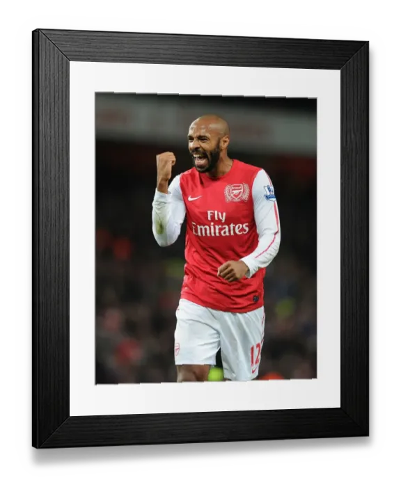 Framed Print : Thierry Henry's Epic FA Cup Goal Celebration: Arsenal vs. Leeds United (2011-12) Framed Print : Thierry Henry's Epic FA Cup Goal Celebration: Arsenal vs. Leeds United (2011-12)