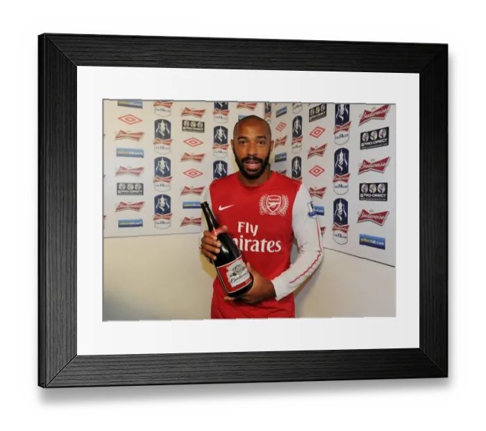 Framed Print : Thierry Henry's Man of the Match Performance: Arsenal Triumphs over Leeds United in FA Cup Third Round