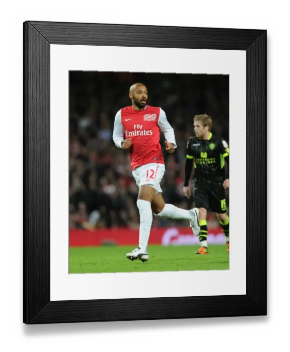 Framed Print : Thierry Henry in Action: Arsenal vs Leeds United, FA Cup 2011-12 Framed Print : Thierry Henry in Action: Arsenal vs Leeds United, FA Cup 2011-12