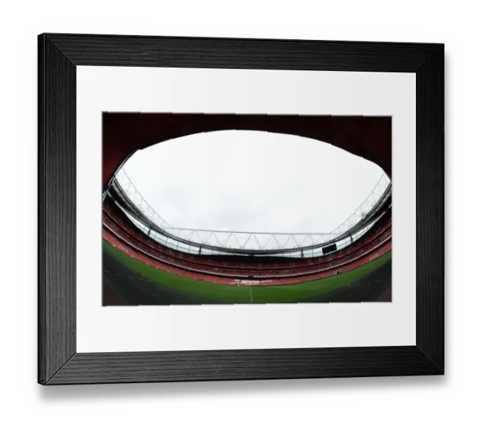 Framed Print : Arsenal's Emirates Stadium Awaits Leeds United in FA Cup Third Round