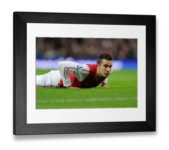 Framed Print : Robin van Persie in Action: Arsenal vs. Queens Park Rangers (2011-12)