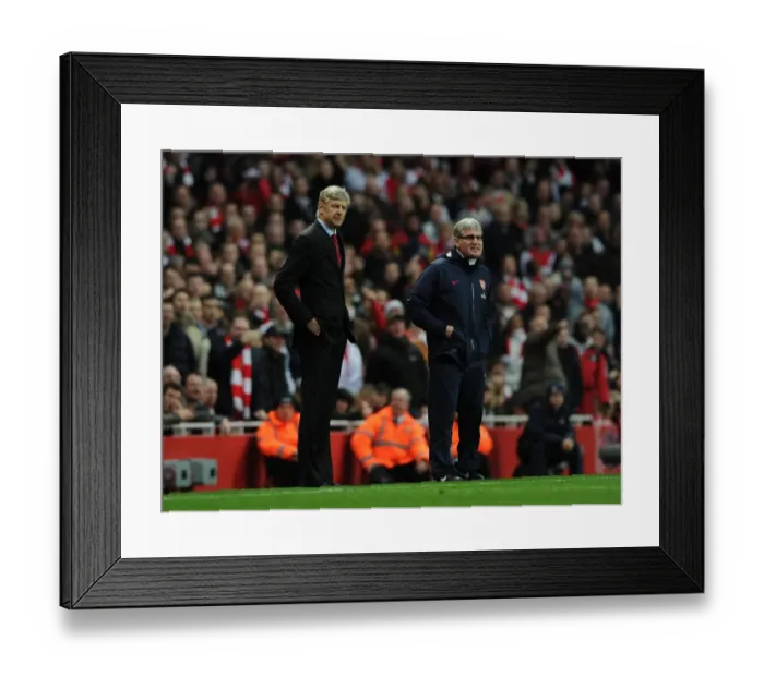 Framed Print : Arsene Wenger and Pat Rice: Leading Arsenal Against Queens Park Rangers (2011-12) Framed Print : Arsene Wenger and Pat Rice: Leading Arsenal Against Queens Park Rangers (2011-12)