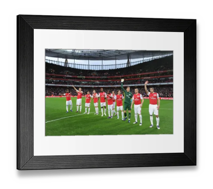 Framed Print : Arsenal vs. Wolverhampton Wanderers: Premier League Showdown at Emirates Stadium (December 2011)