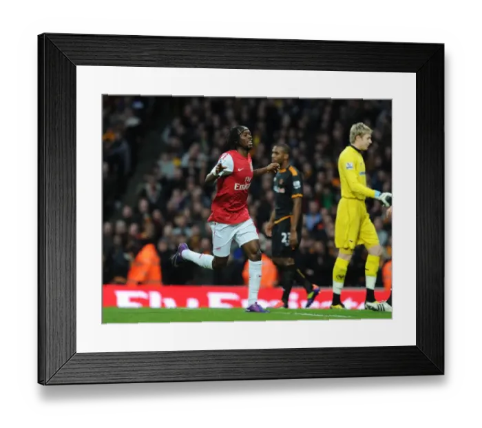 Framed Print : Gervinho's Goal: Arsenal vs. Wolverhampton Wanderers, Premier League 2011-2012