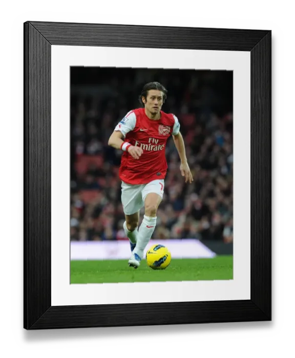 Framed Print : Tomas Rosicky in Action: Arsenal vs. Wolverhampton Wanderers, Premier League 2011-2012