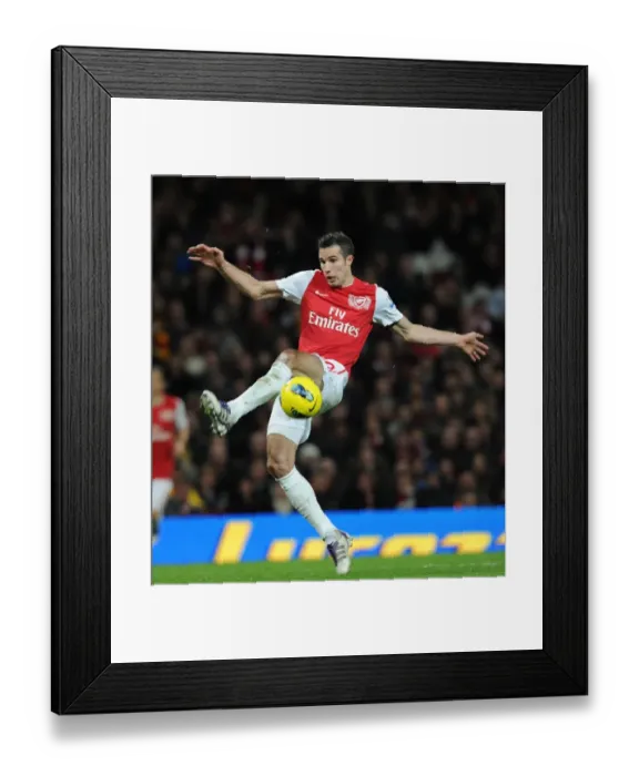 Framed Print : Robin van Persie in Action: Arsenal vs. Wolverhampton Wanderers, Premier League 2011-2012 Framed Print : Robin van Persie in Action: Arsenal vs. Wolverhampton Wanderers, Premier League 2011-2012