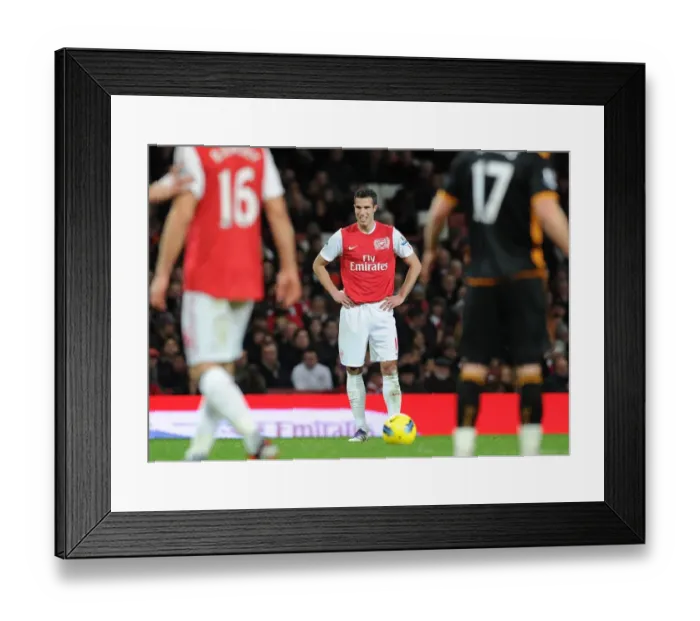 Framed Print : Robin van Persie in Action: Arsenal vs. Wolverhampton Wanderers, Premier League 2011-2012 Framed Print : Robin van Persie in Action: Arsenal vs. Wolverhampton Wanderers, Premier League 2011-2012