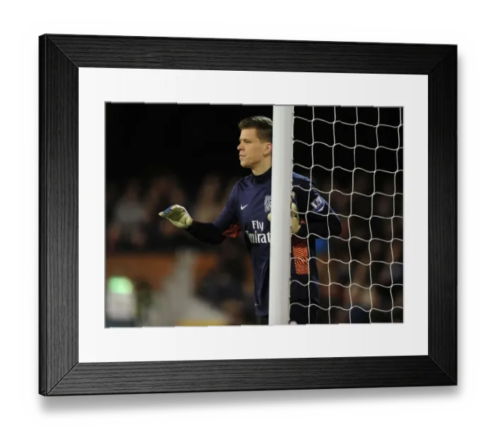 Framed Print : Wojciech Szczesny: Arsenal's Fortress in Fulham's Premier League Showdown (2011-12) Framed Print : Wojciech Szczesny: Arsenal's Fortress in Fulham's Premier League Showdown (2011-12)