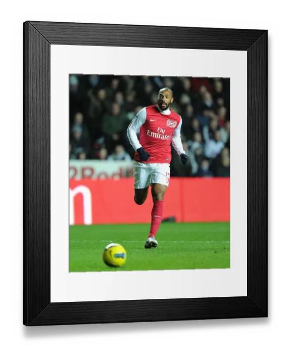 Framed Print : Thierry Henry in Action: Arsenal vs. Swansea City, Premier League 2011-12