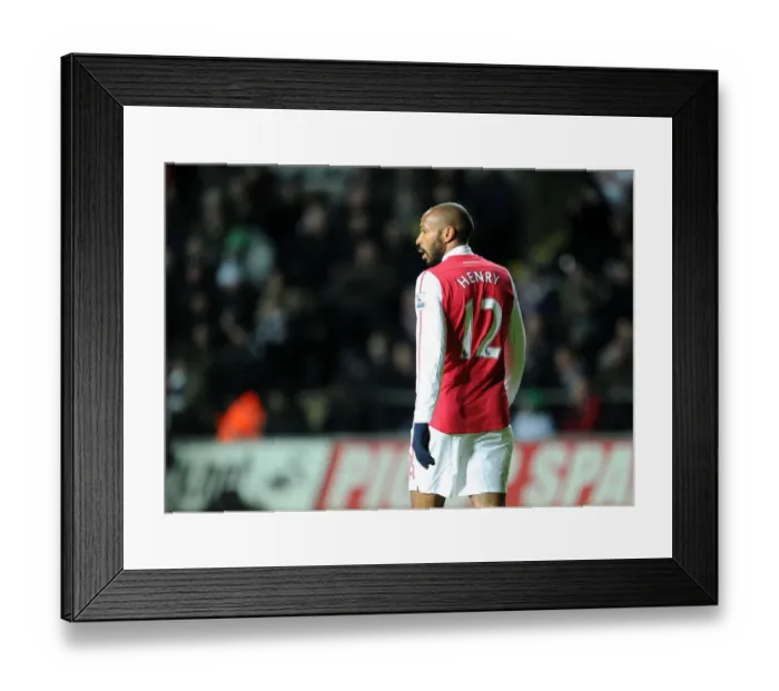 Framed Print : Thierry Henry in Action: Arsenal vs. Swansea City, Premier League 2011-12