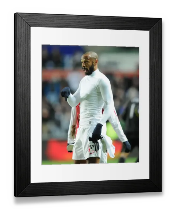 Framed Print : Thierry Henry's Final Whistle: Swansea City vs. Arsenal (2012)