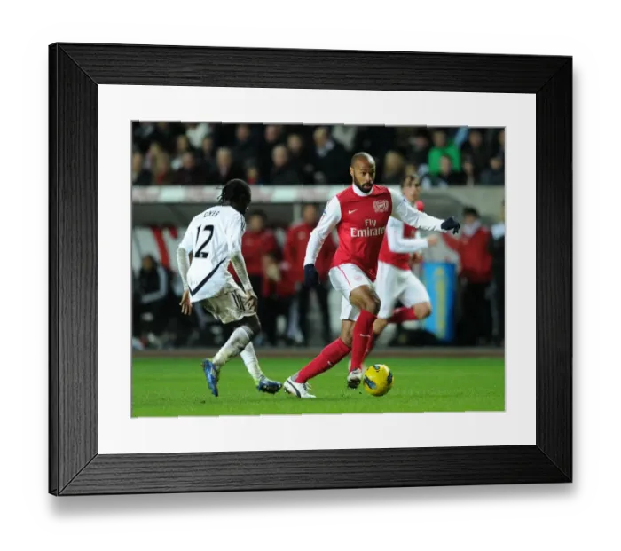 Framed Print : Henry vs. Dyer: Intense Battle at Swansea's Liberty Stadium (Arsenal vs. Swansea City, Premier League, 2011-12)