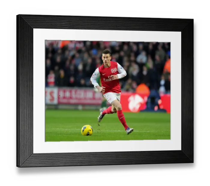Framed Print : Laurent Koscielny in Action: Swansea City vs. Arsenal, Premier League 2011-12