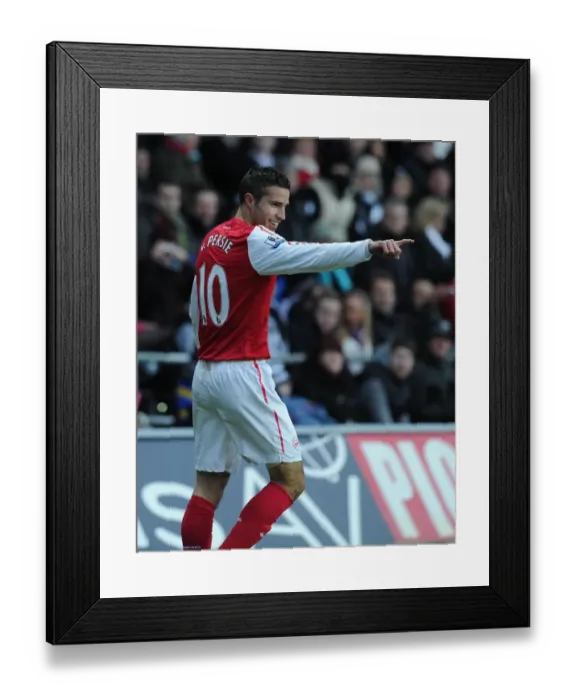 Framed Print : Robin van Persie's Strike: Swansea City vs. Arsenal, Premier League 2011-12