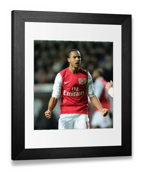 Framed Print : Theo Walcott's Brace: Swansea City vs. Arsenal, Premier League 2011-12