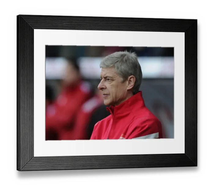 Framed Print : Arsene Wenger: Pre-Match Focus at Swansea City (Swansea City v Arsenal, 2011-12)