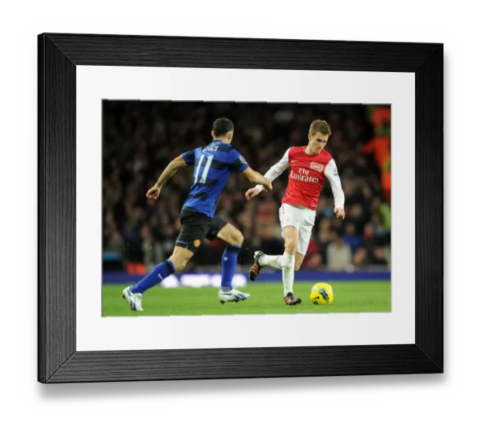 Framed Print : Ramsey vs Giggs: Intense Battle in Arsenal vs Manchester United (2011-12)