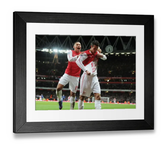 Framed Print : Van Persie's Dramatic Goal: Arsenal's Victory Over Manchester United (2011-12) Framed Print : Van Persie's Dramatic Goal: Arsenal's Victory Over Manchester United (2011-12)